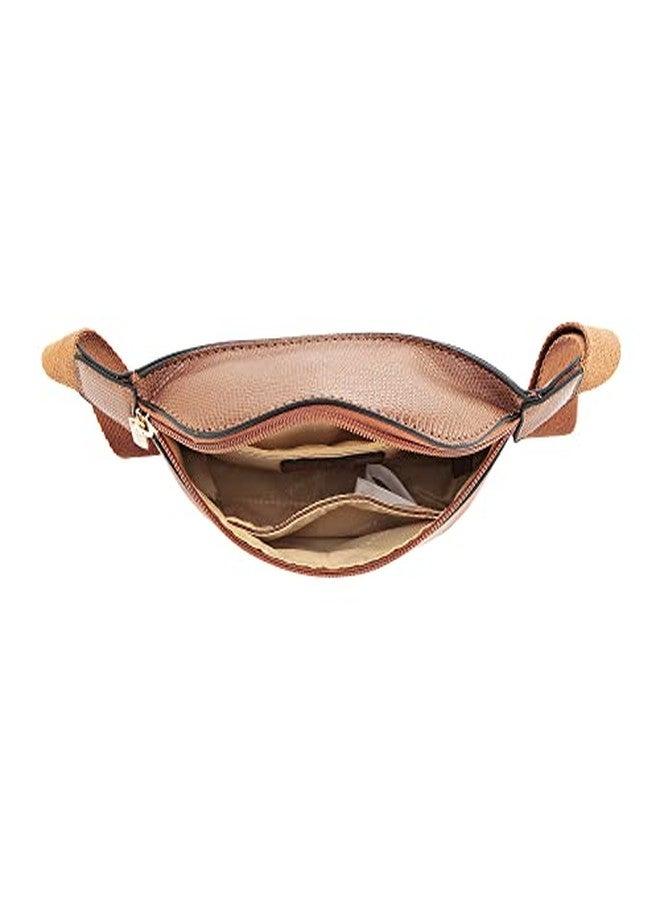 Fastrack Structured Brown Waist Bag For Women - Image 3